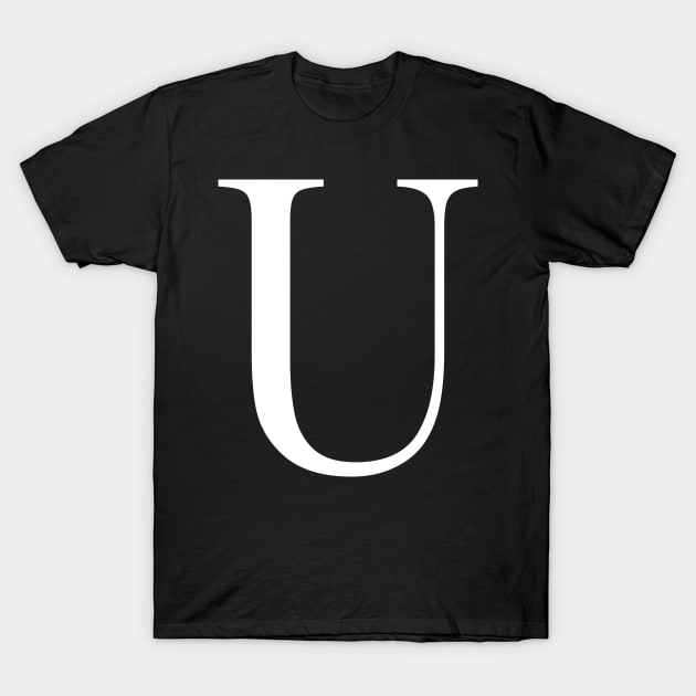 Alphabet U T-Shirt by maro_00